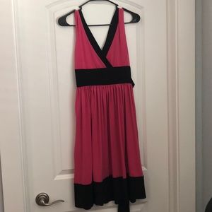 Hot Pink and Black Dress